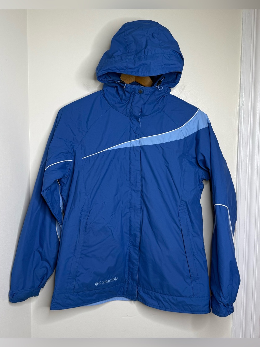 Columbia Ski Snow Jacket Coat Women’s Size Small Blue Nylon Zip Up